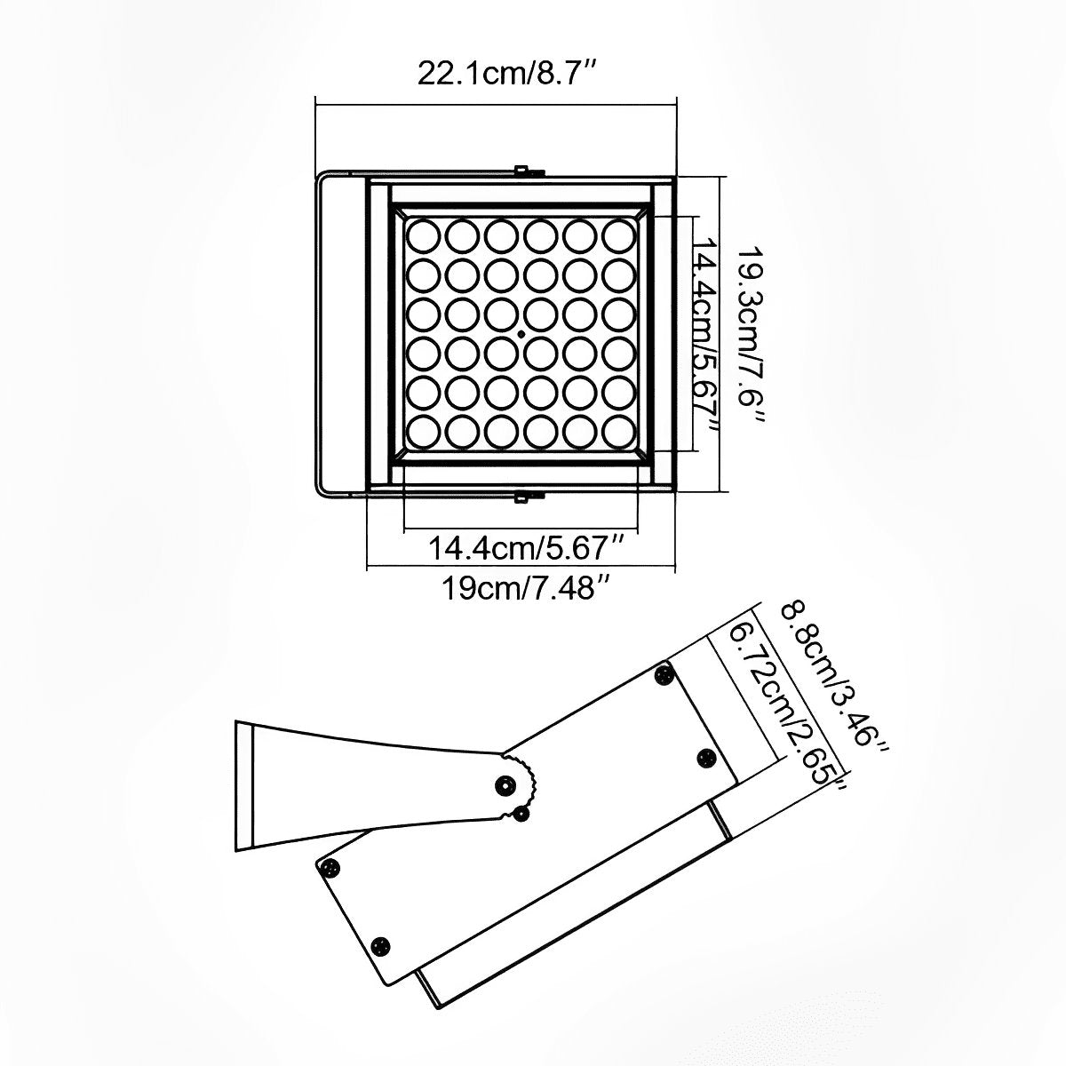 Projecteur RGB étanche pour arbres d'extérieur avec télécommande