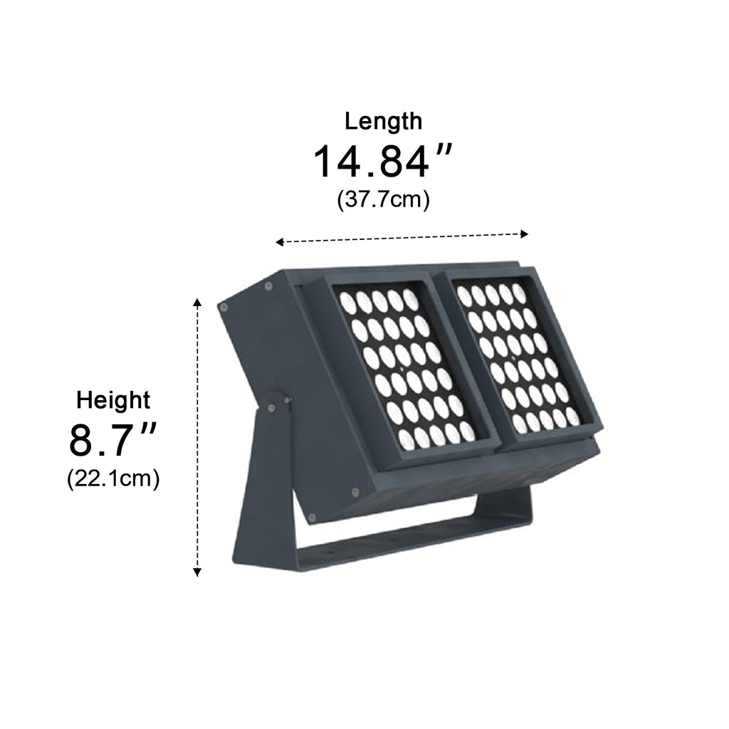 Projecteur RGB étanche pour arbres d'extérieur avec télécommande