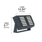 Projecteur RGB étanche pour arbres d'extérieur avec télécommande