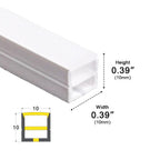 Éclairage LED linéaire flexible encastré étanche 24V pour extérieur - Éclairage d'escalier DIY