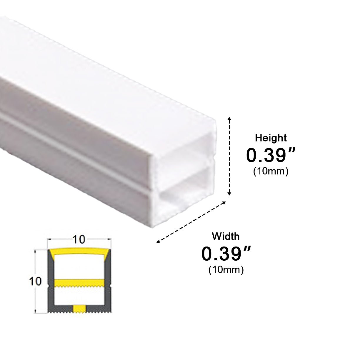 Éclairage LED linéaire flexible encastré étanche 24V pour extérieur - Éclairage d'escalier DIY