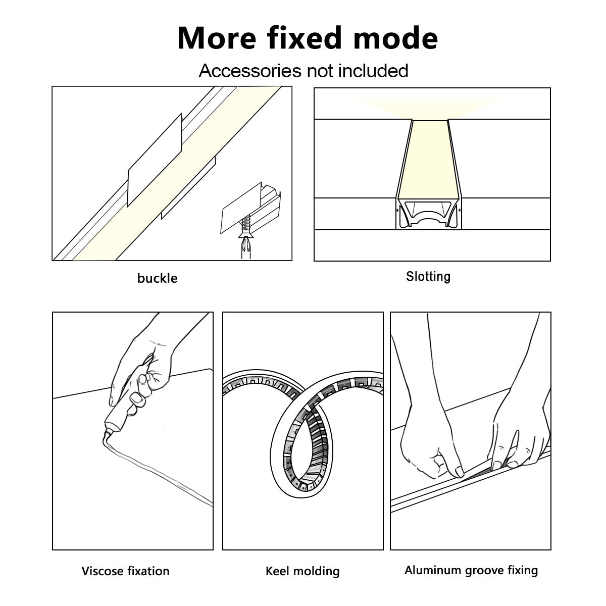 Éclairage LED linéaire flexible encastré étanche 24V pour extérieur - Éclairage d'escalier DIY