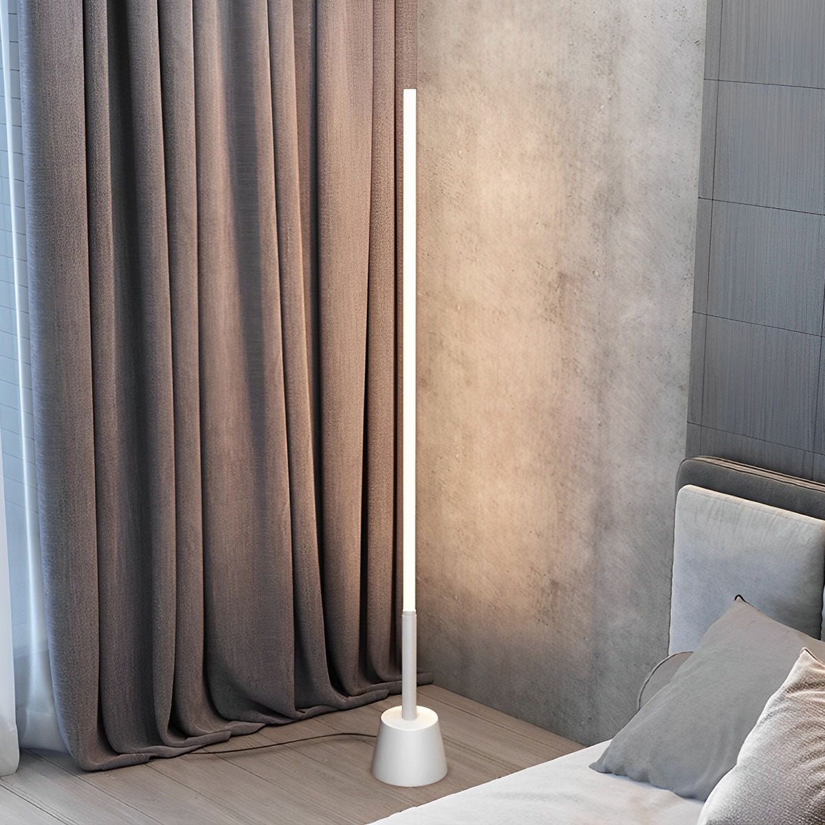 Lampe de Sol LED Longue Bande Minimaliste Moderne 360°