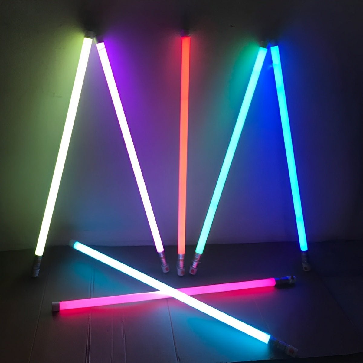 Tube LED 360° Portable Sans Fil Lumière Stick Atmosphère Rechargeable