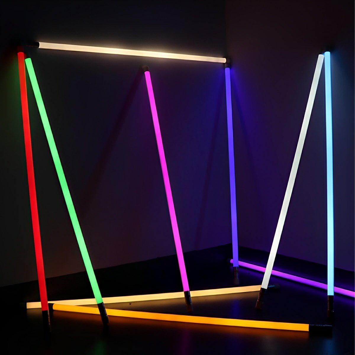 Tube LED 360° Portable Sans Fil Lumière Stick Atmosphère Rechargeable