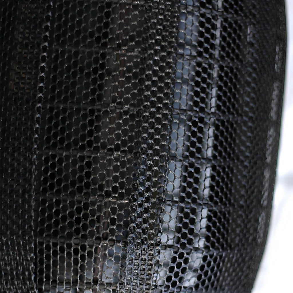 Lampe sur pied en bois noir avec lanterne à LED faite à la main