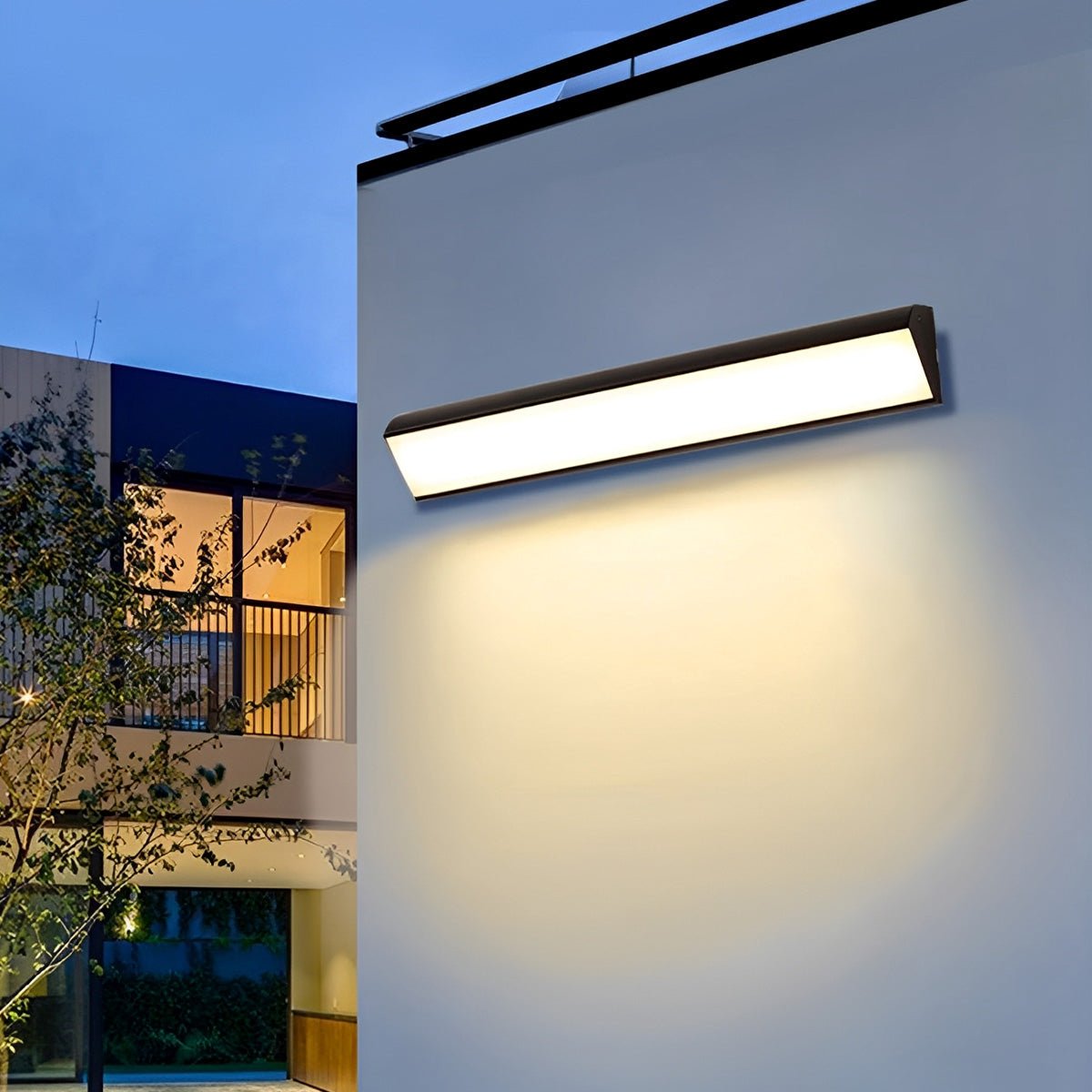Lumières LED étanches noires pour extérieur, éclairage de porche, lumières murales extérieures