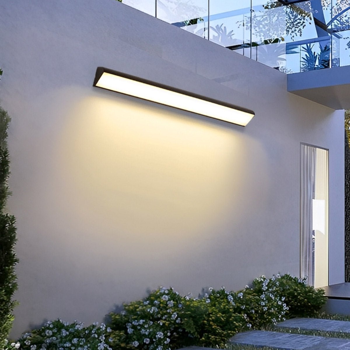 Lumières LED étanches noires pour extérieur, éclairage de porche, lumières murales extérieures