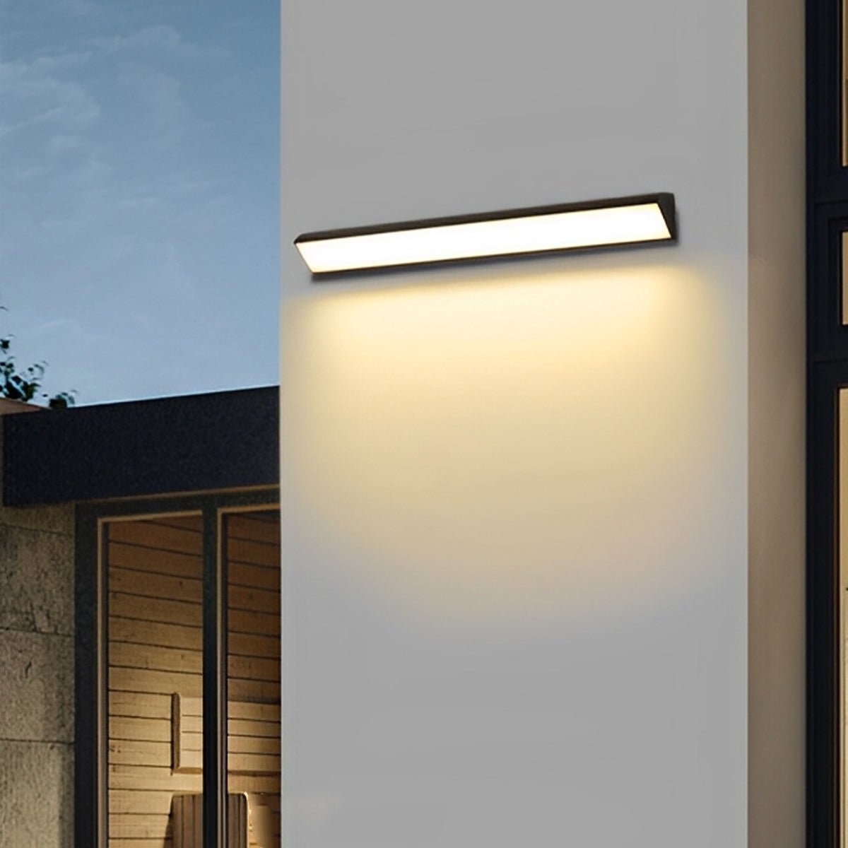 Lumières LED étanches noires pour extérieur, éclairage de porche, lumières murales extérieures