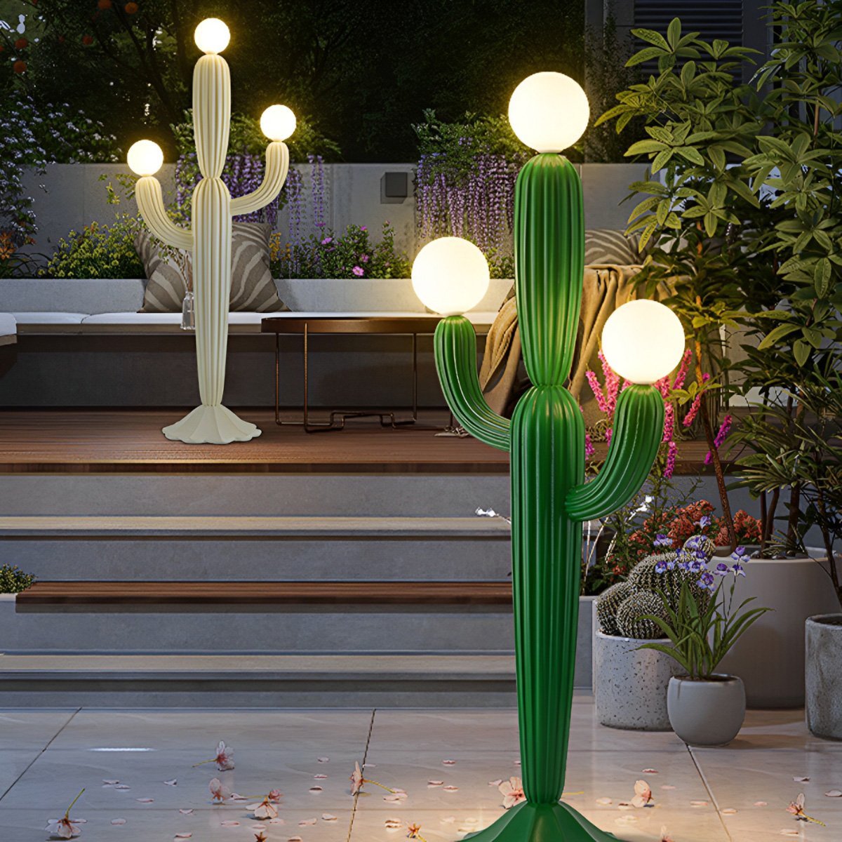 Lampe sur pied dimmable en forme de cactus créatif - Décoration intérieure