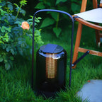 Lampe de table et de sol extérieure LED solaire étanche en cylindre