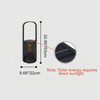 Lampe de table et de sol extérieure LED solaire étanche en cylindre