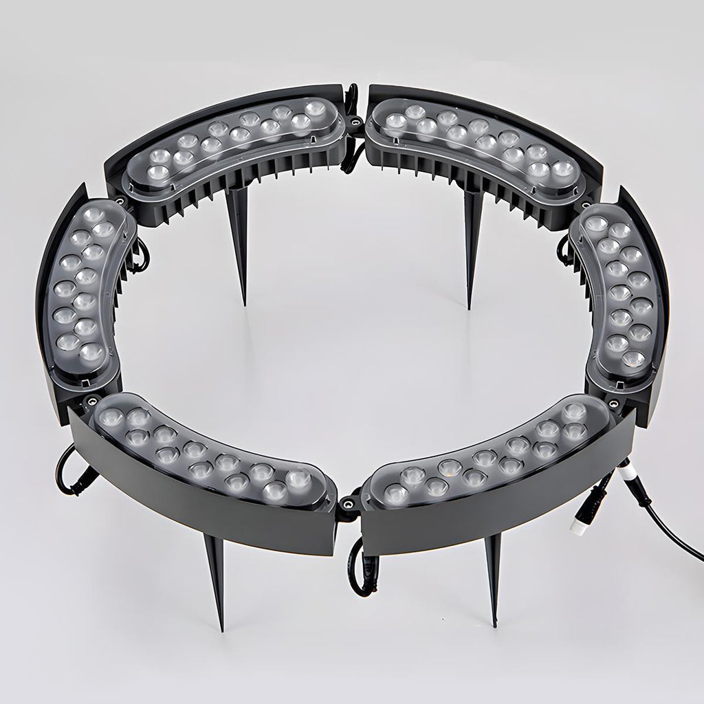 Lumières Spot LED Arc Étanches DIY pour Extérieur - Lumières pour Arbres et Pelouse