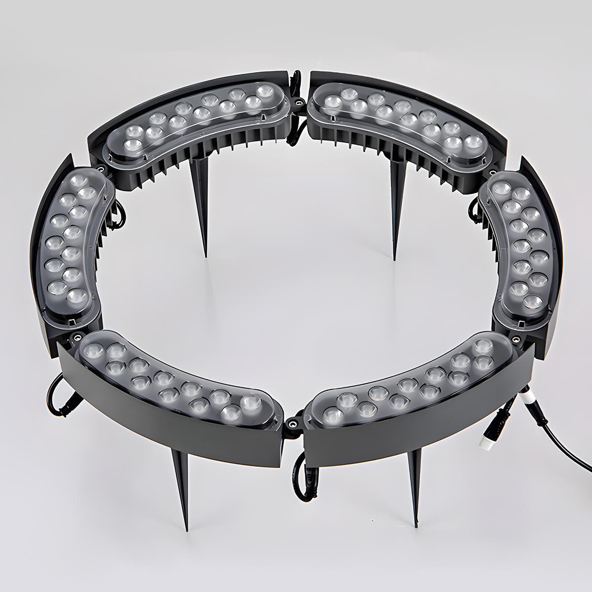 Lumières Spot LED Arc Étanches DIY pour Extérieur - Lumières pour Arbres et Pelouse