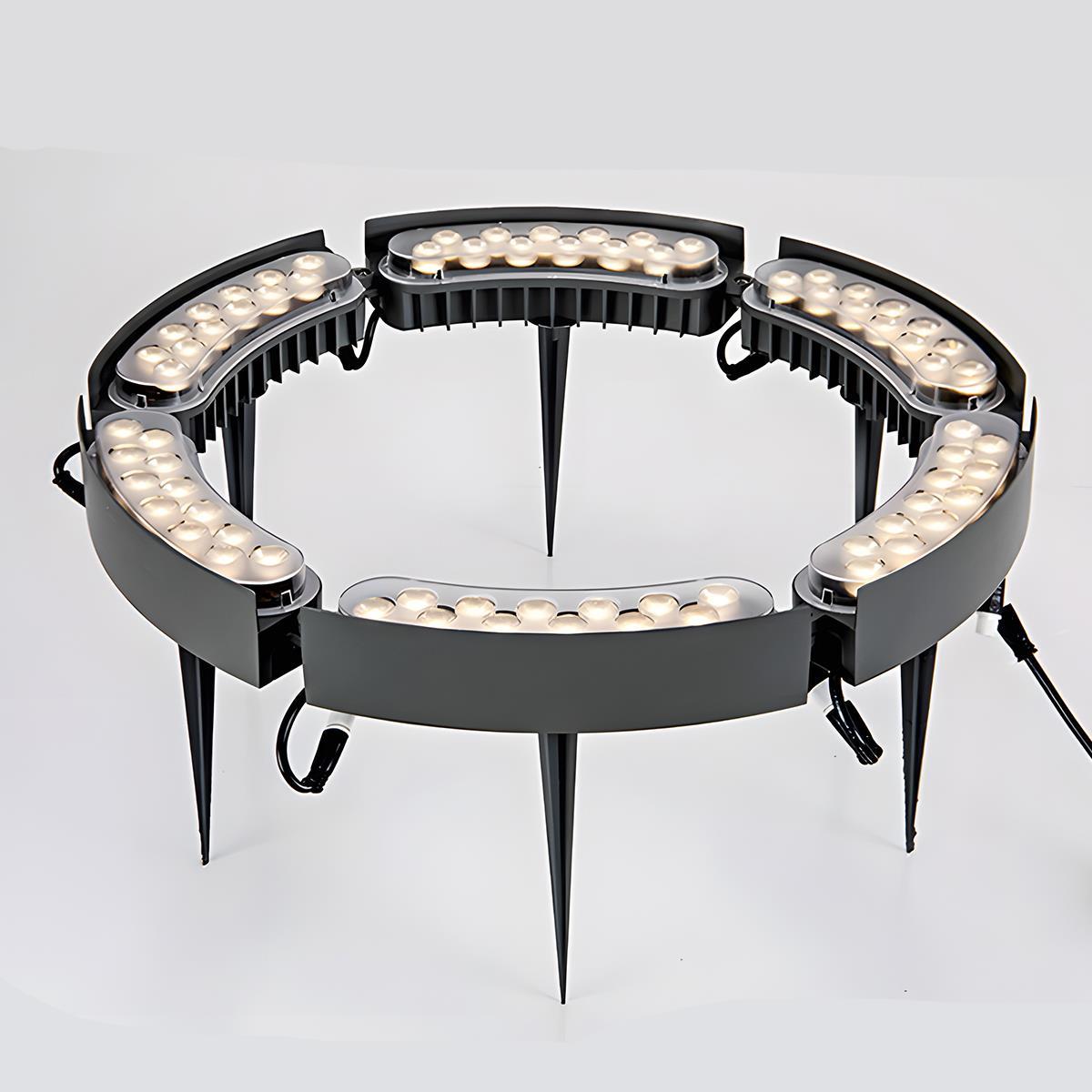 Lumières Spot LED Arc Étanches DIY pour Extérieur - Lumières pour Arbres et Pelouse