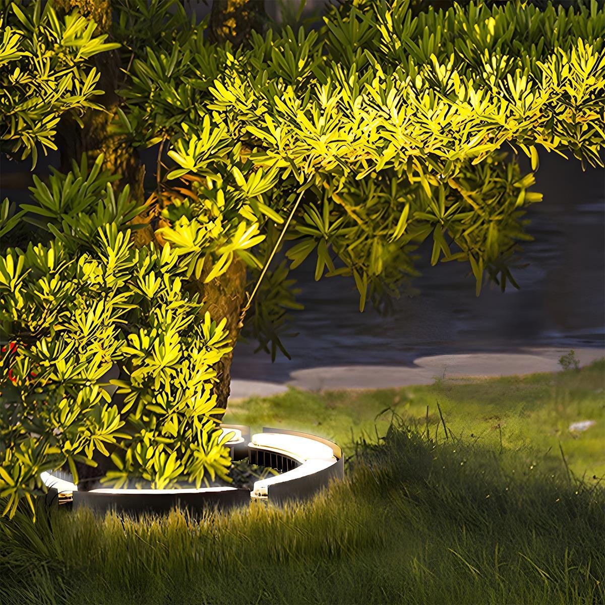 Lumières Spot LED Arc Étanches DIY pour Extérieur - Lumières pour Arbres et Pelouse