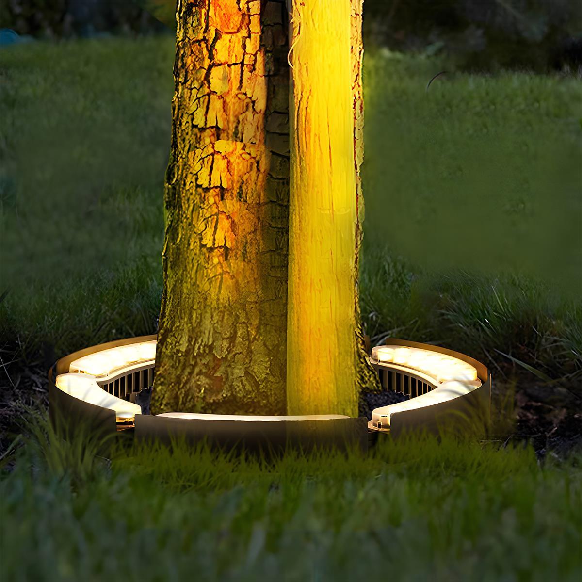 Lumières Spot LED Arc Étanches DIY pour Extérieur - Lumières pour Arbres et Pelouse