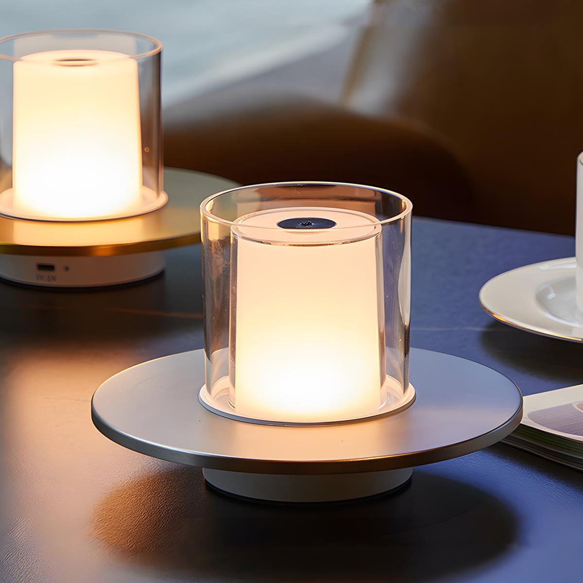 Lampe de Table Tactile LED Dimmable Rechargeable
