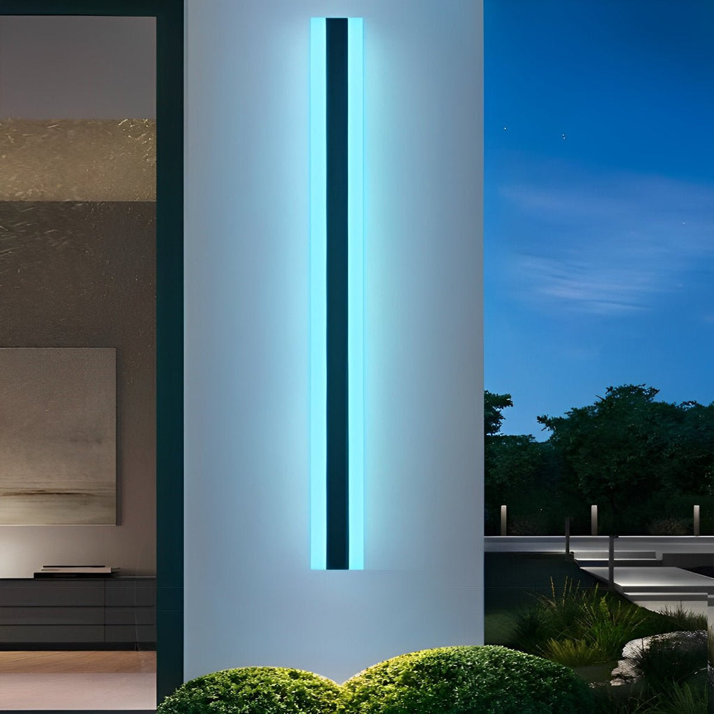Appliques murales LED étanches minimalistes pour jardin en extérieur