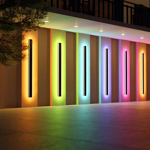 Appliques murales LED étanches minimalistes pour jardin en extérieur