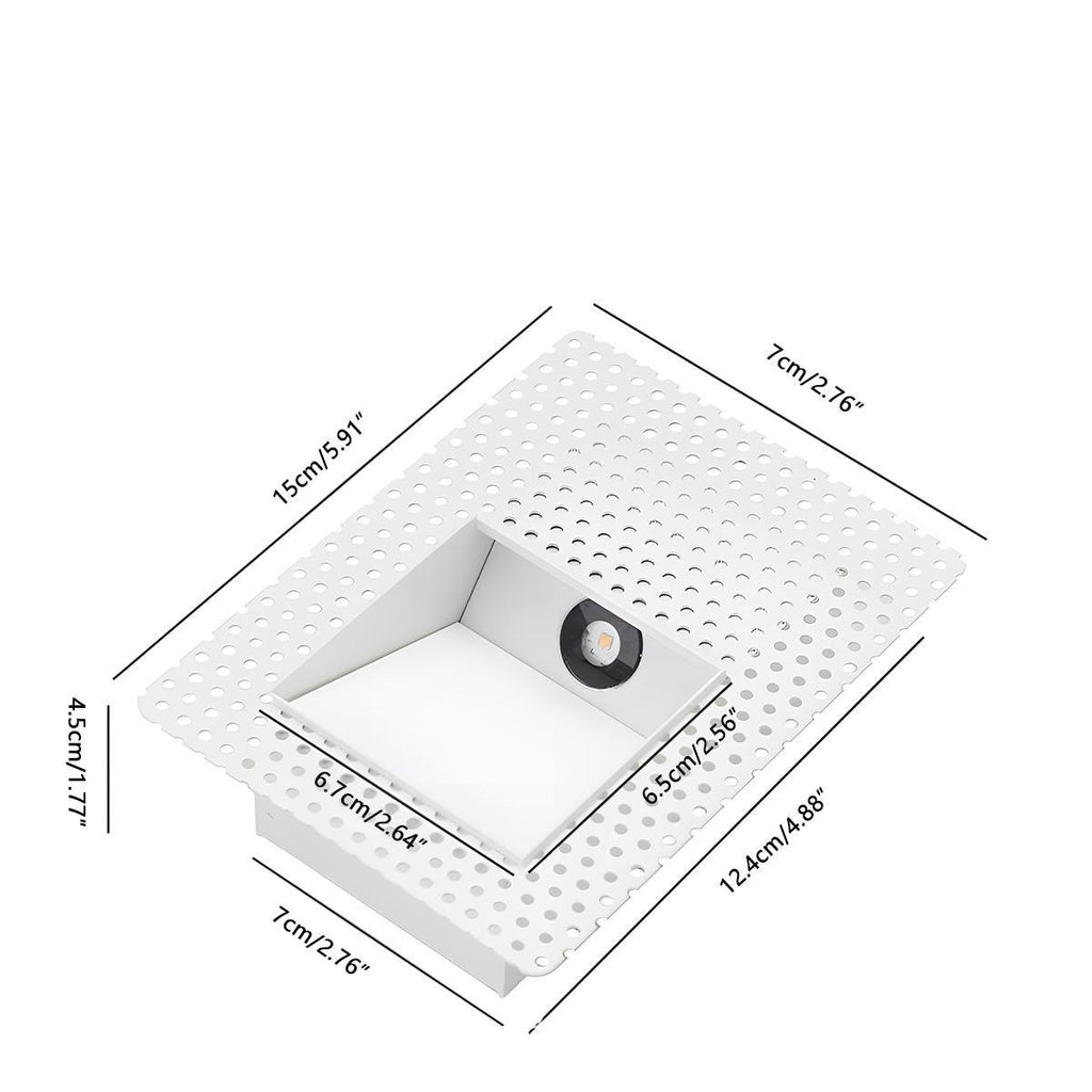 Appliques murales encastrées LED à capteur de mouvement minimalistes pour escaliers