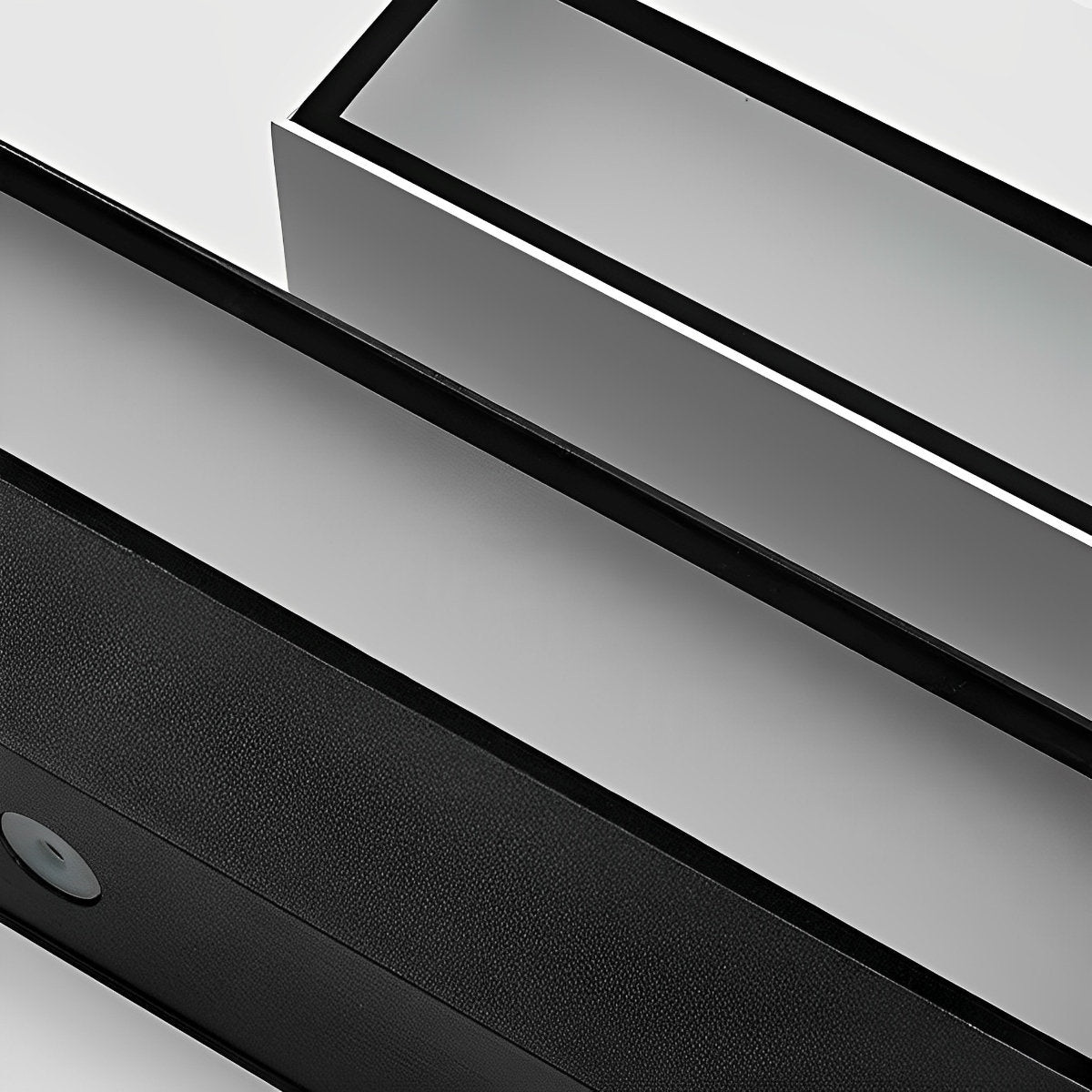 Lumière de Mur Extérieure Moderne Minimaliste Étanche LED Noire