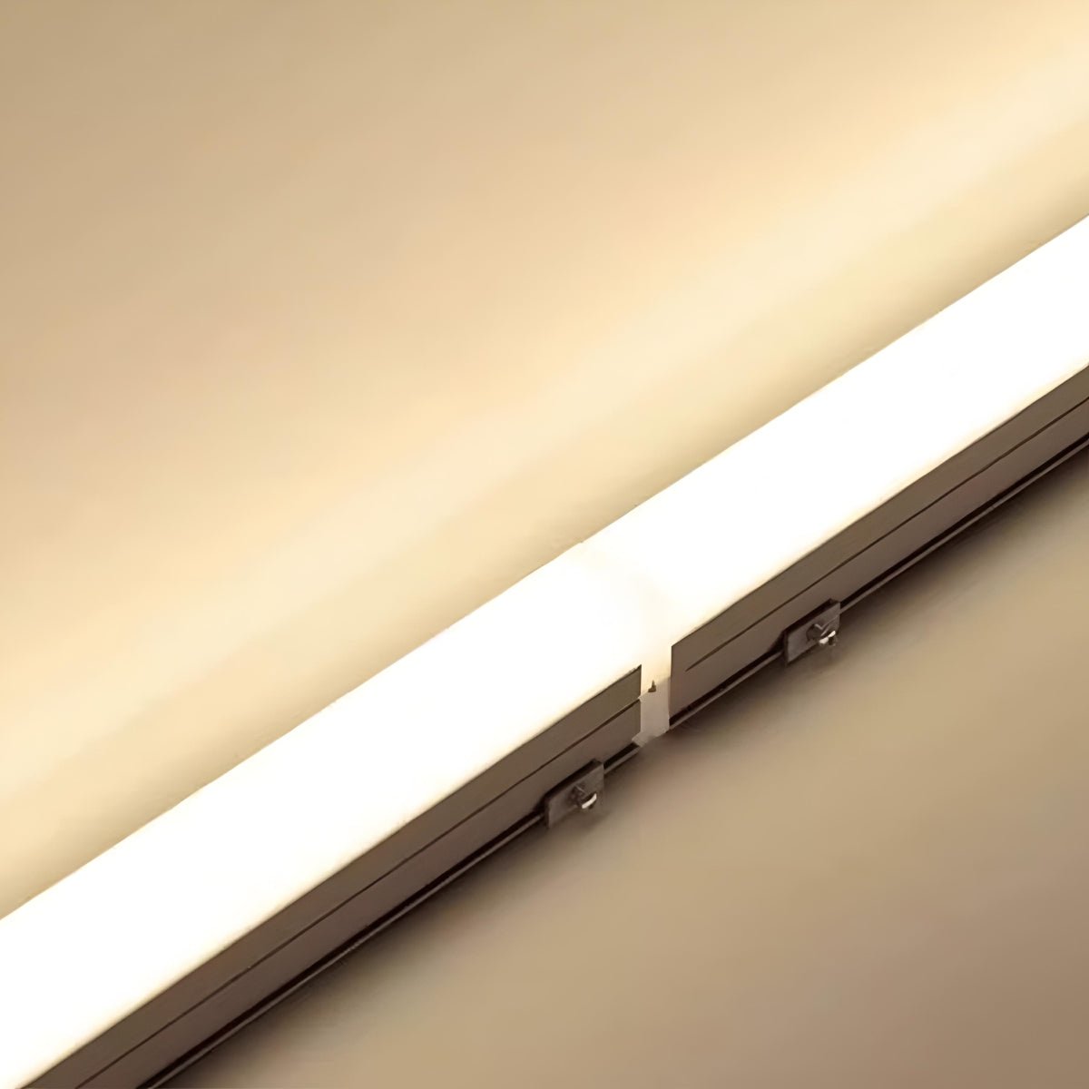 Luminaires linéaires LED modernes blancs minimalistes étanches encastrés