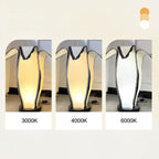 Lampe sur pied LED à brancher au design moderne en forme de banane