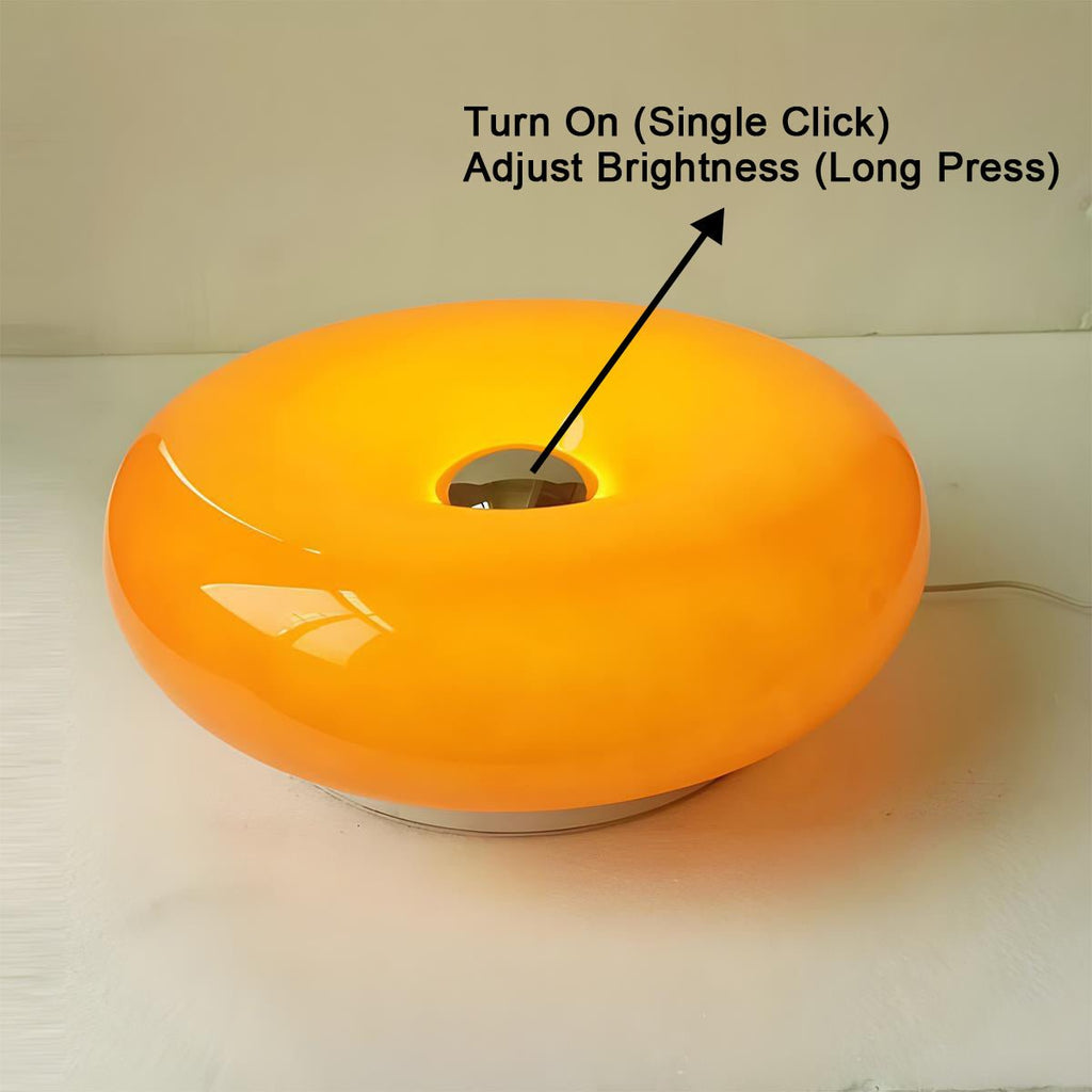 Lampe de Table LED Intérieure Créative Donut Bauhaus Moderne