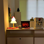 Lampe de Table LED en Verre Arbre de Noël Moderne à Brancher