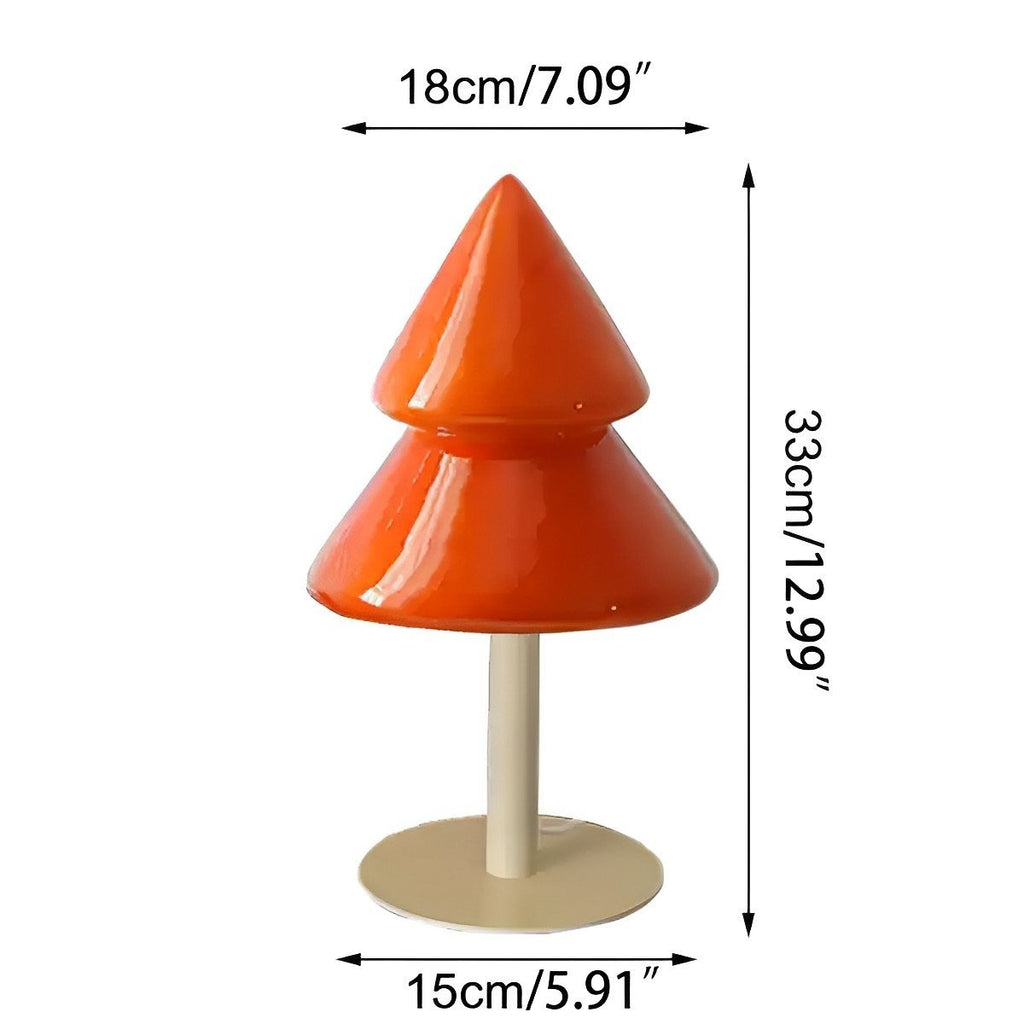 Lampe de Table LED en Verre Arbre de Noël Moderne à Brancher