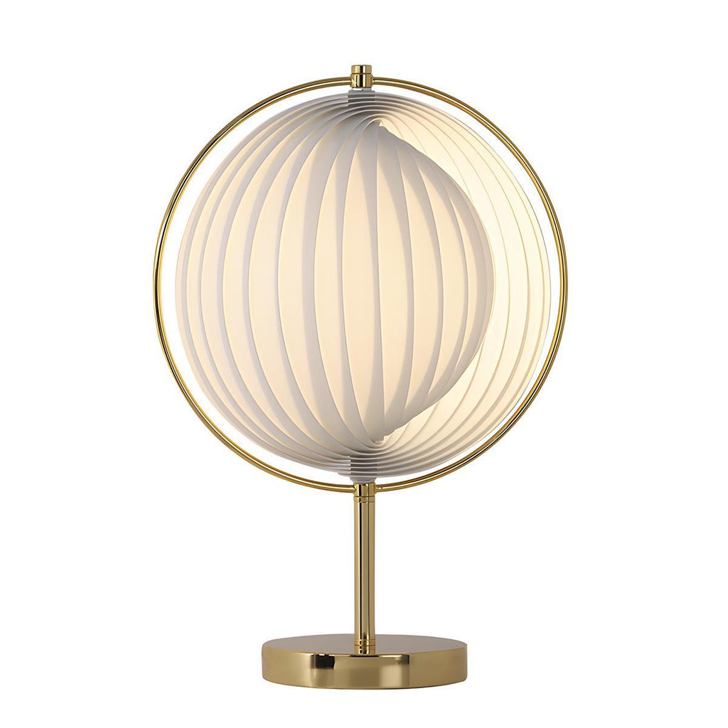 Lampe sur pied LED Globe avec abat-jour plissé moderne