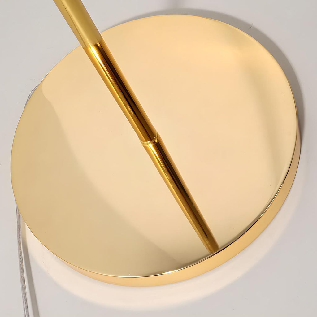 Lampe sur pied LED Globe avec abat-jour plissé moderne