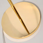 Lampe sur pied LED Globe avec abat-jour plissé moderne