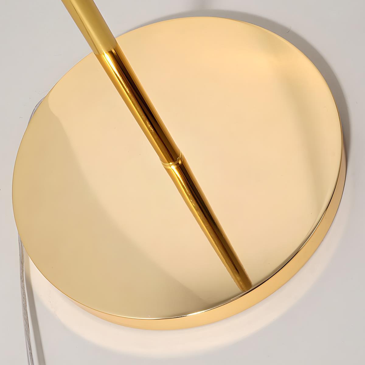 Lampe sur pied LED Globe avec abat-jour plissé moderne