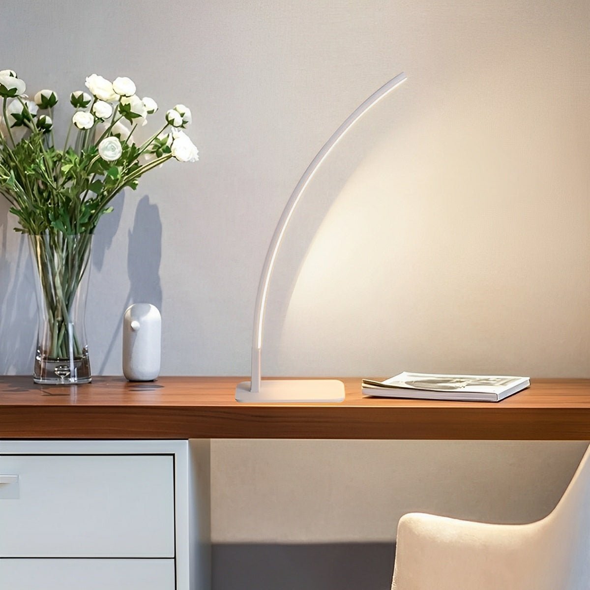 Lampe de Table LED Dimmable Arc Minimaliste Moderne