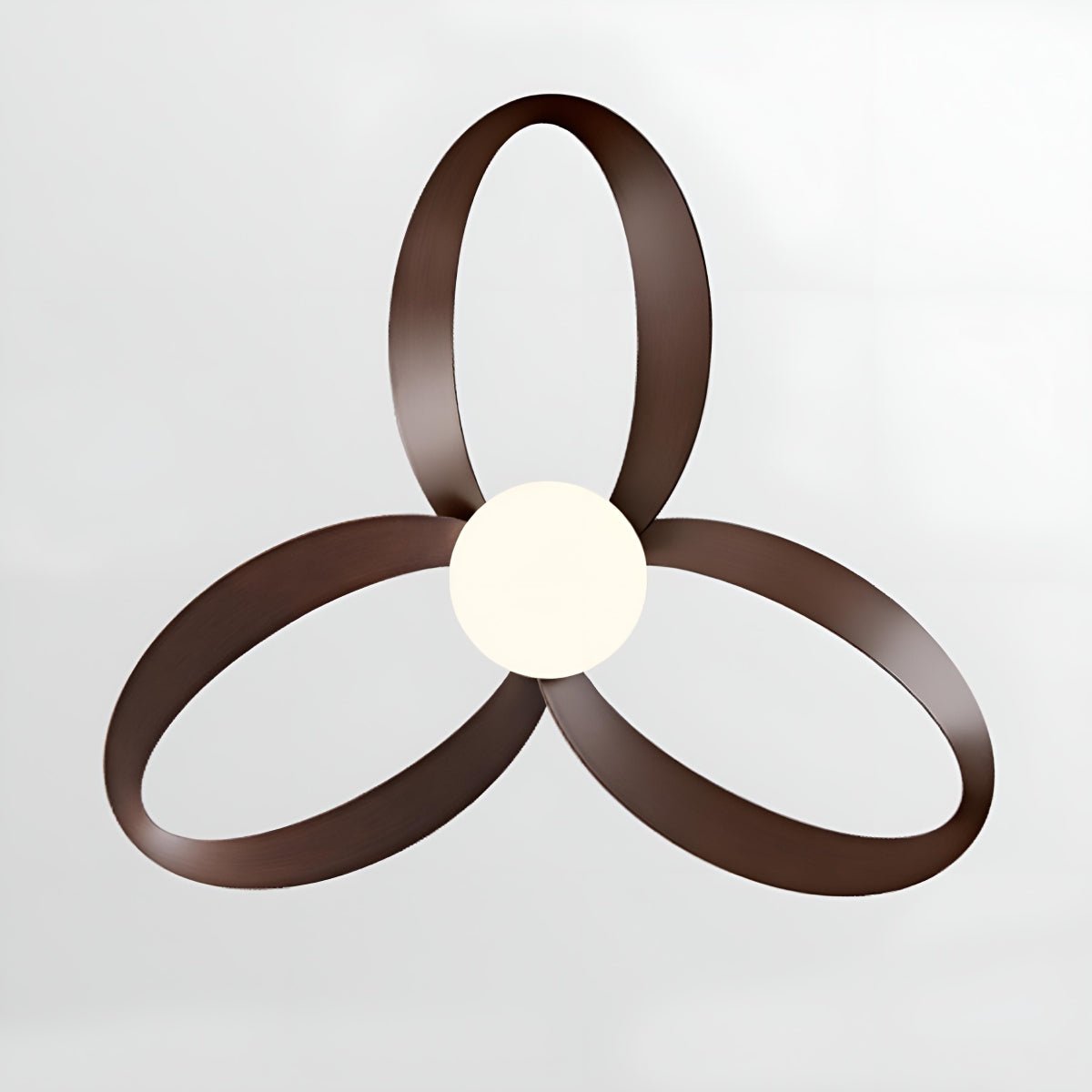 Lumière de Ventilateur de Plafond Géométrique Minimaliste Moderne à 6 Vitesses Inversibles