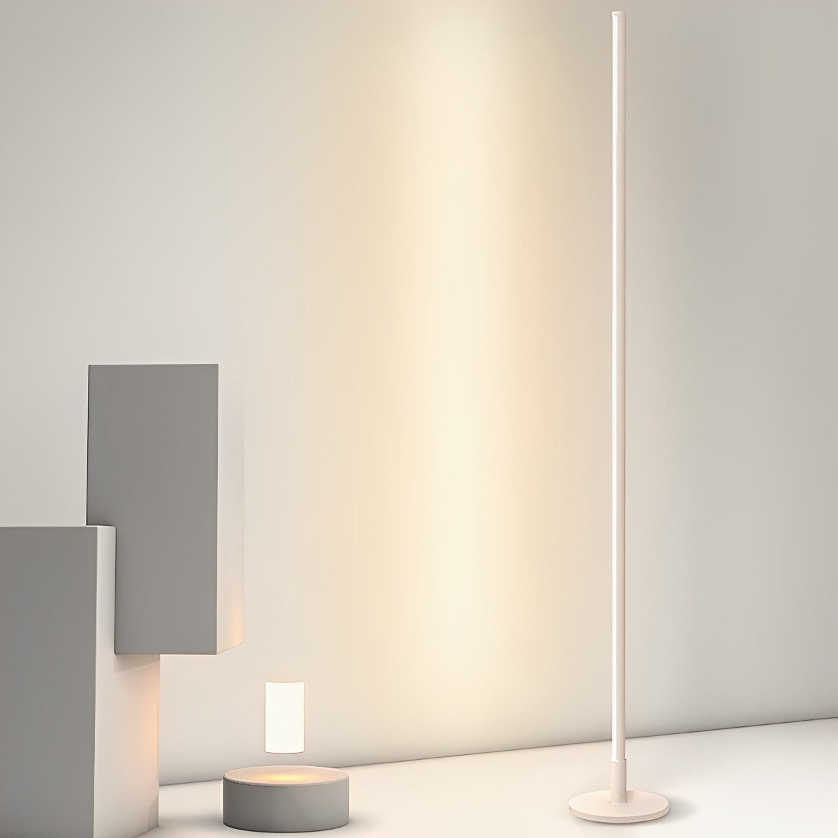 Lampe de sol LED ultra-fine moderne et minimaliste pour salon et chambre