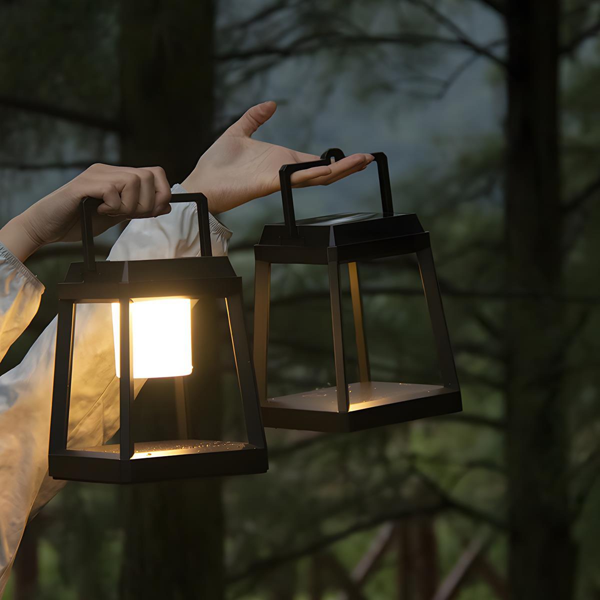 Lampe de Table Lanternes Solaires LED Étanches Minimalistes Modernes