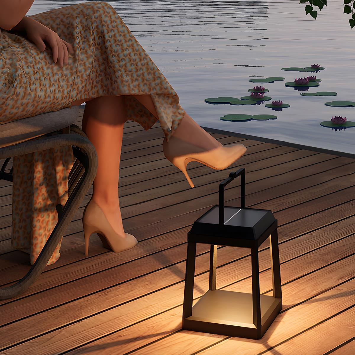 Lampe de Table Lanternes Solaires LED Étanches Minimalistes Modernes