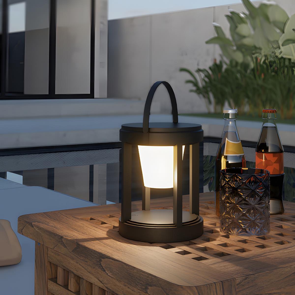 Lampe de Table Lanternes Solaires LED Étanches Minimalistes Modernes