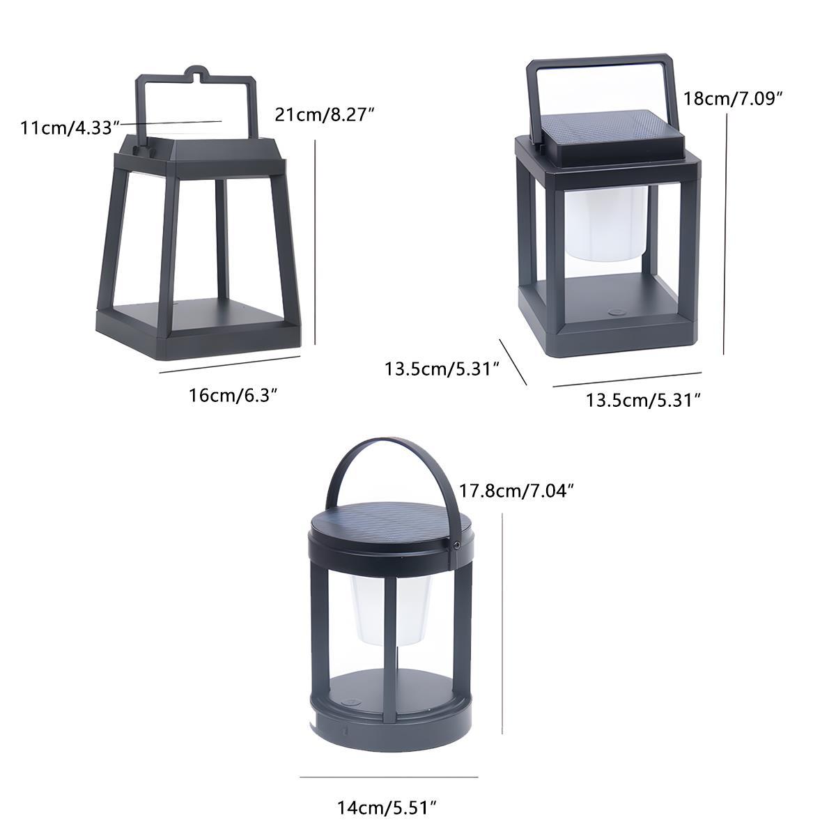 Lampe de Table Lanternes Solaires LED Étanches Minimalistes Modernes