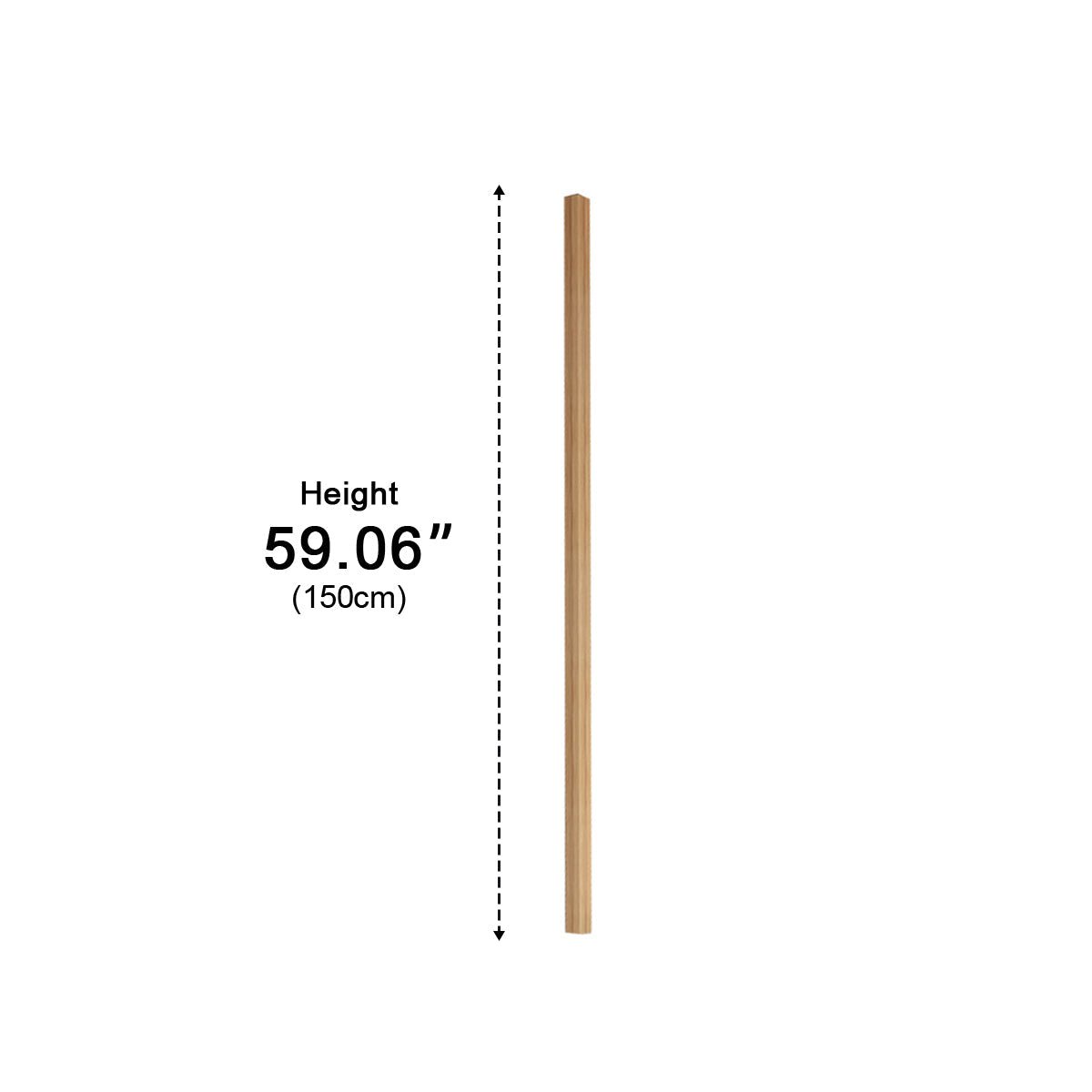 Lampe de sol LED longue à brancher en bois moderne minimaliste