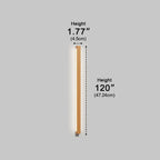 Applique Murale LED Longue Bande en Bois Minimaliste Moderne