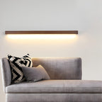 Applique Murale LED Longue Bande en Bois Minimaliste Moderne