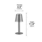 Lampe de table à LED moderne en forme de champignon avec variateur tactile