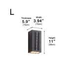 Appliques murales extérieures LED modernes étanches vers le haut et vers le bas