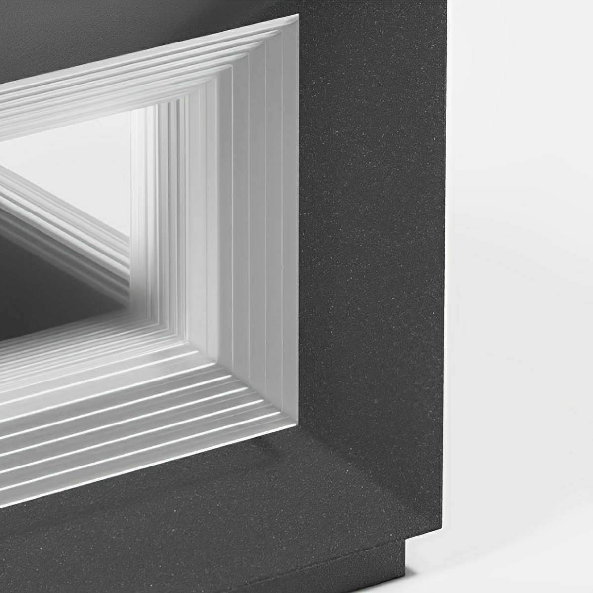 Luminaires de poteau extérieurs modernes rectangulaires en acier inoxydable étanches à LED