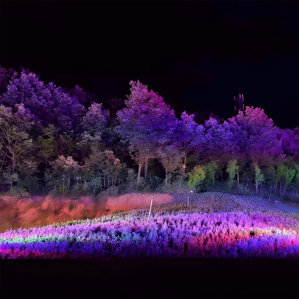 Projecteur LED RGB étanche extérieur pour éclairage de paysage et d'arbres polyvalent