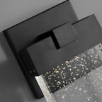 Applique Murale Moderne Étanche en Cristal à Bulles Rectangulaire LED